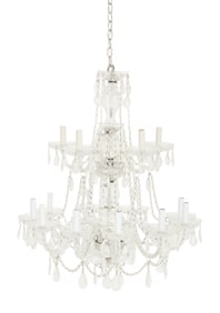 Molded Glass Chandelier in the French Taste