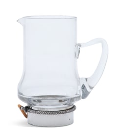 Gucci Silverplate-Mounted Glass Drinks Pitcher