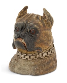 Franz Bergman Cold-Painted Bronze Inkwell