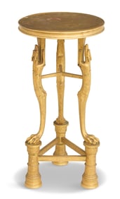Bronze Athenienne-Form Gilt-Bronze Stand