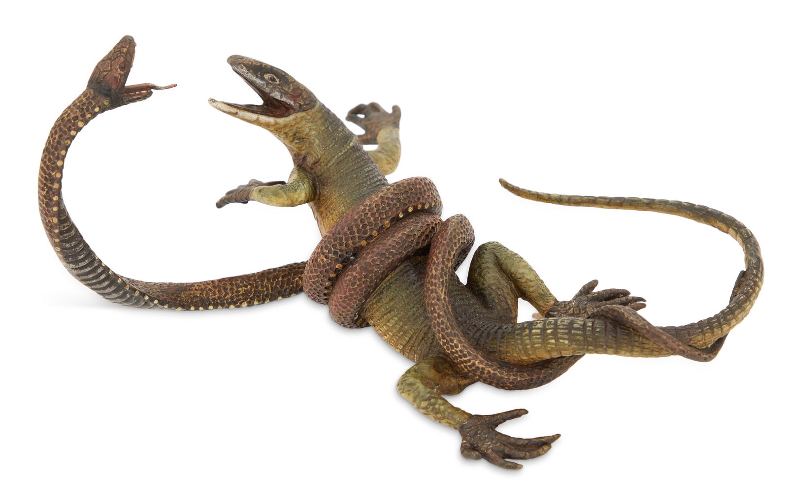 Signed Vienna Bronze Snake and Lizard (1 of 3)