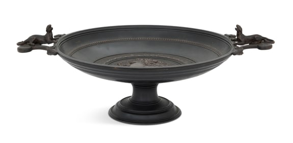 French Neo-Grec Patinated Bronze Tazza