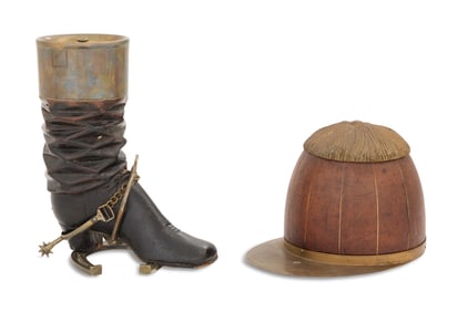 Two Equestrian-Themed Humidors