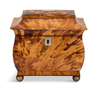 William IV Bombe-Form Tea Caddy