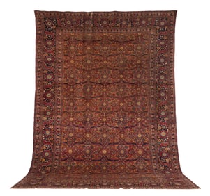 Semi-Antique Mahal Carpet