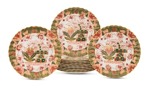 Set of Twelve Copeland Spode "967" Pattern Plates