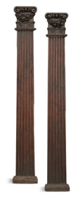 Pair of Italian Carved Pilasters