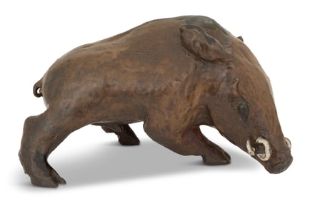 Glazed Pottery Boar