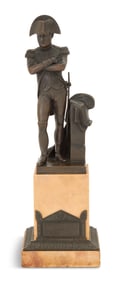 French Bronze and Marble Figure of Napoleon