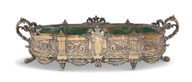 French Silvered Bronze Jardiniere