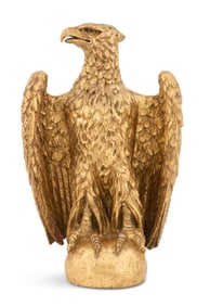 Hand-Carved Giltwood Eagle