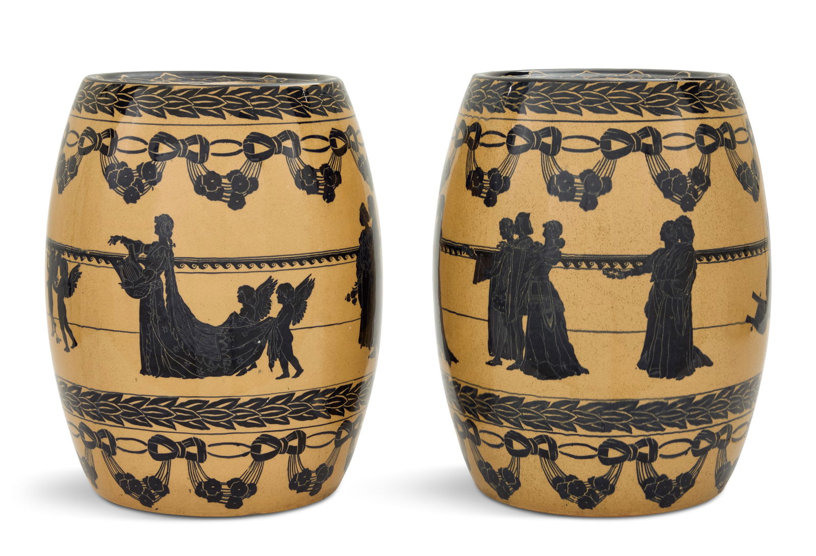 Pair of Royal Doulton Pottery Garden Seats (1 of 4)