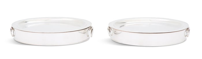 Pair of Old Sheffield Plate Dish Warmers