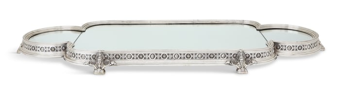 Impressive Victorian Silverplate Neo-Grec Plateau
