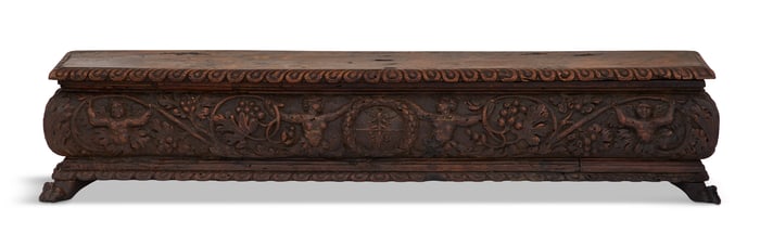 Diminutive Italian Walnut Cassone