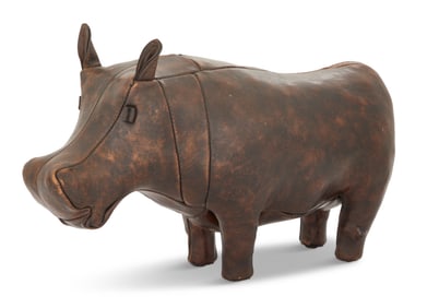 Dimitri Omersa Leather Footstool