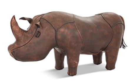 Dimitri Omersa Leather Footstool