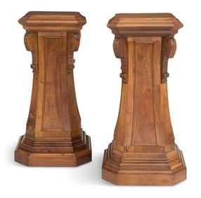 Pair of Napoleon III-Style Pedestals
