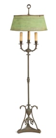 Bronze and Tole Floor Lamp