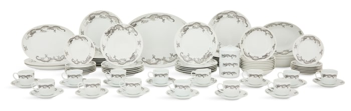 Tiffany-Retailed "Dragon Gray" Dinner Service