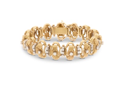 Diamond and Gold Bracelet