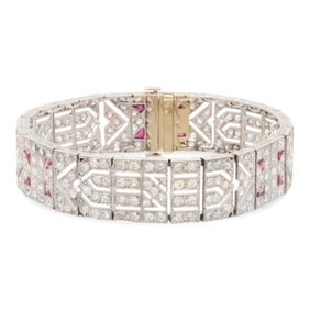 Diamond and Ruby Bracelet