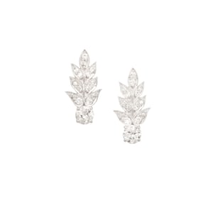 Pair of Diamond Earrings