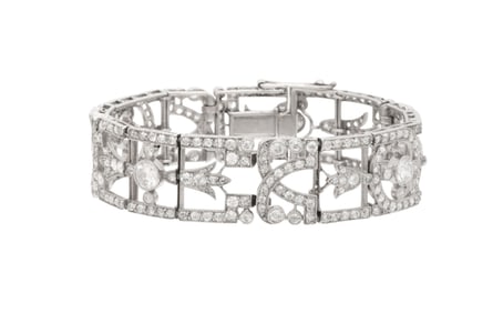 Beautiful Period Art Deco Diamond Bracelet