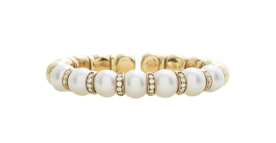 Pearl and Diamond Bracelet