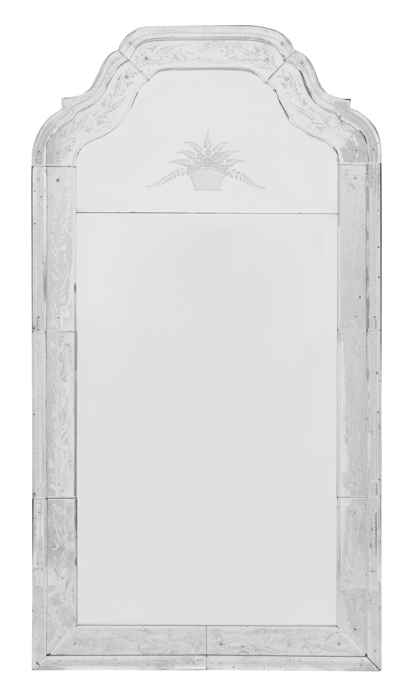 Italian Cut and Engraved Venetian Mirror (1 of 2)