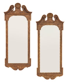 Pair of Edwardian Giltwood Mirrors