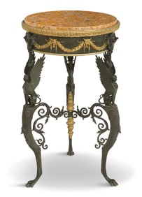 Fine French Grand Tour Marble-Top Gueridon
