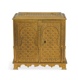 Gilt-Bronze and Lacquered Jewel Casket