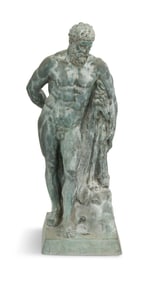 Patinated Bronze of the Farnese Hercules