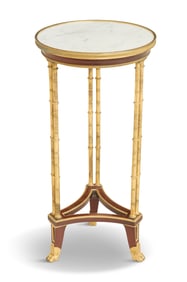 French Mahogany and Gilt-Bronze Side Table