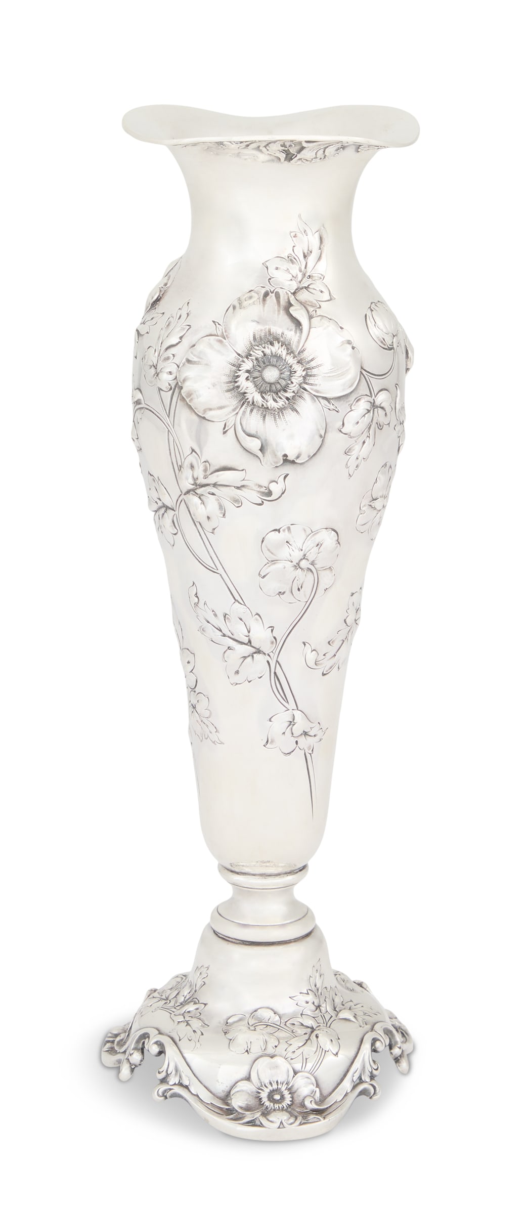 American Art Nouveau Sterling Silver Vase (1 of 2)