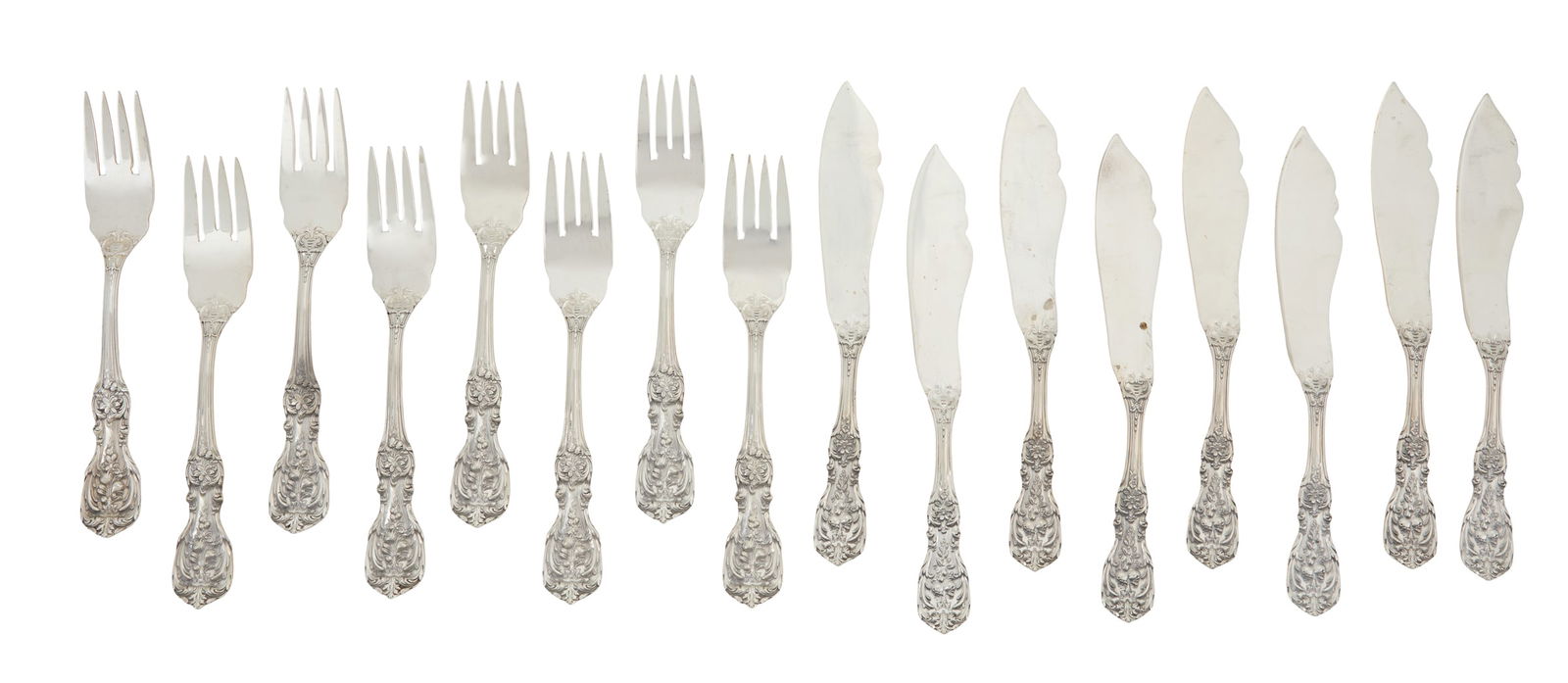 Rare Reed & Barton "Francis I" Silver Fish Set (1 of 3)