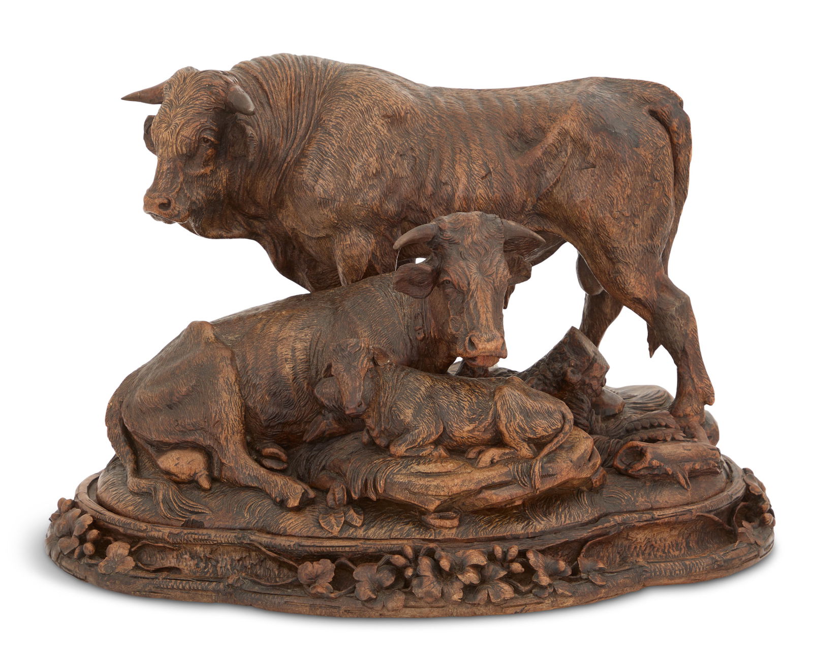 Black Forest Lindenwood Bovine Carving (1 of 2)
