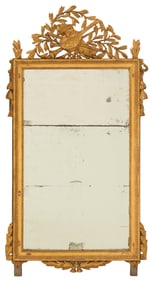 French Louis XVI Parcel-Gilt Pier Mirror