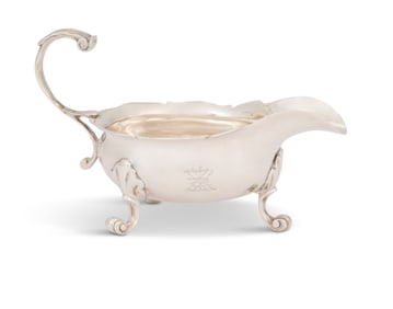 George II Sterling Silver Sauceboat
