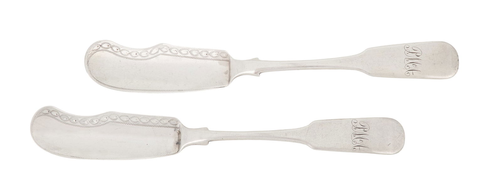 Pair of Irish Regency Silver Butter Servers (1 of 4)