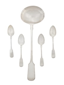 Five Pieces of Early Victorian Irish Silver