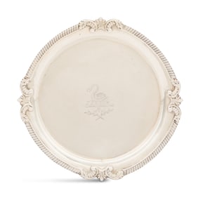 Late Georgian Sterling Silver Bottle Coaster