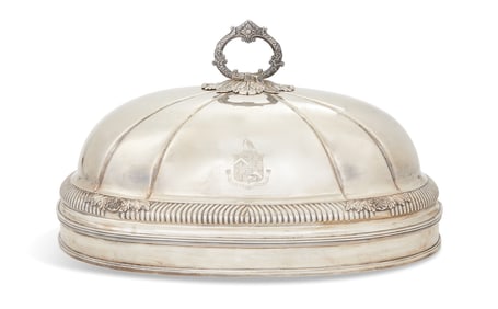 Regency Old Sheffield Plate Meat Dome