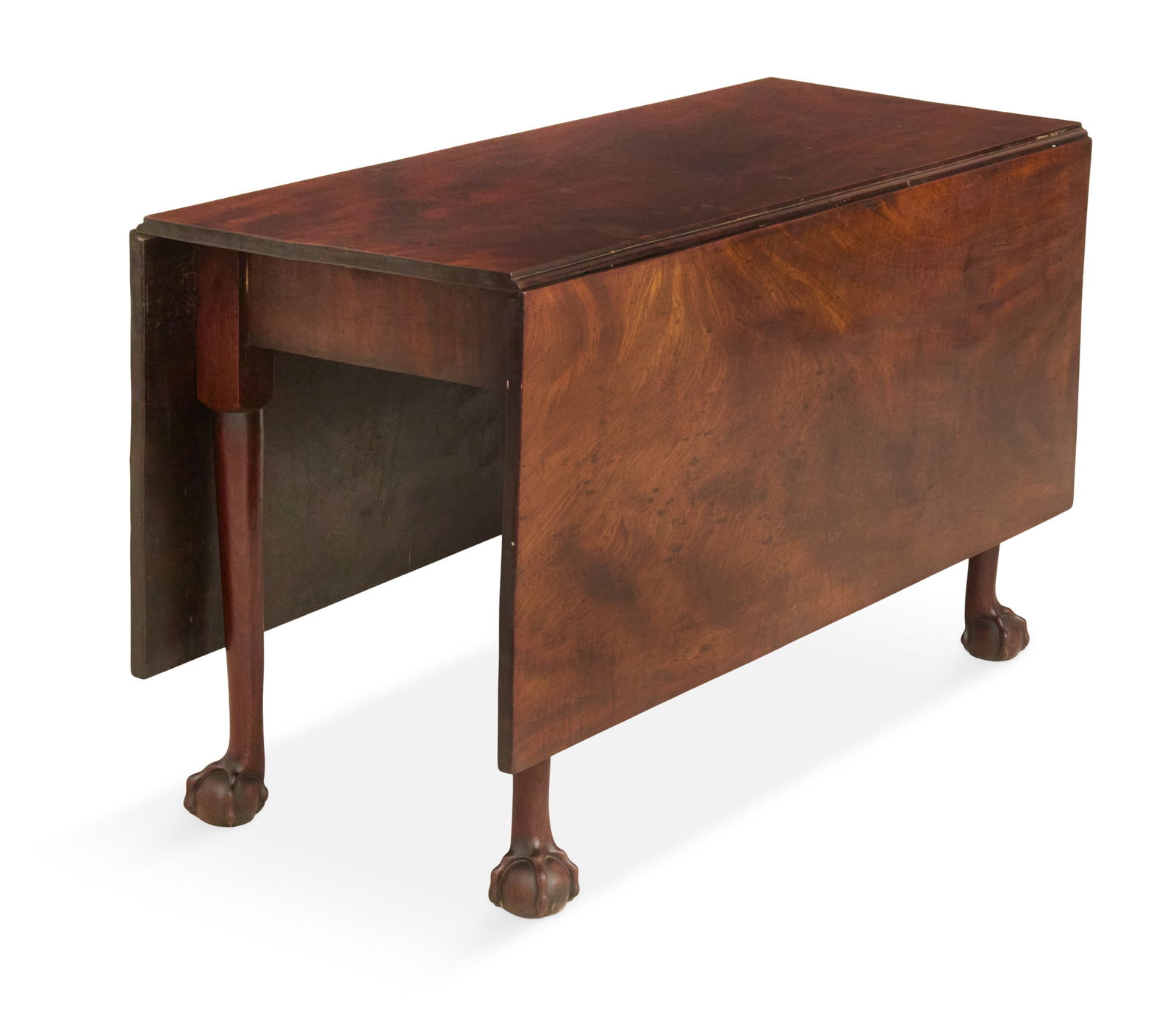 English Chippendale Mahogany Drop-Leaf Table (1 of 3)