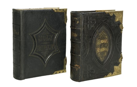 Two 19th-Century Family Bibles
