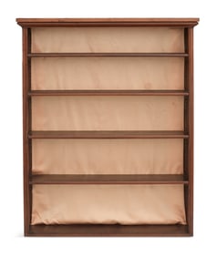 English Mahogany Open Bookcase