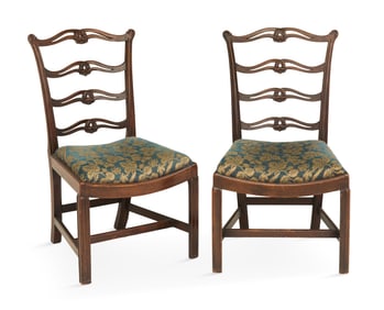 Pair of George III Mahogany Side Chairs