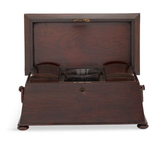 William IV Rosewood Tea Caddy