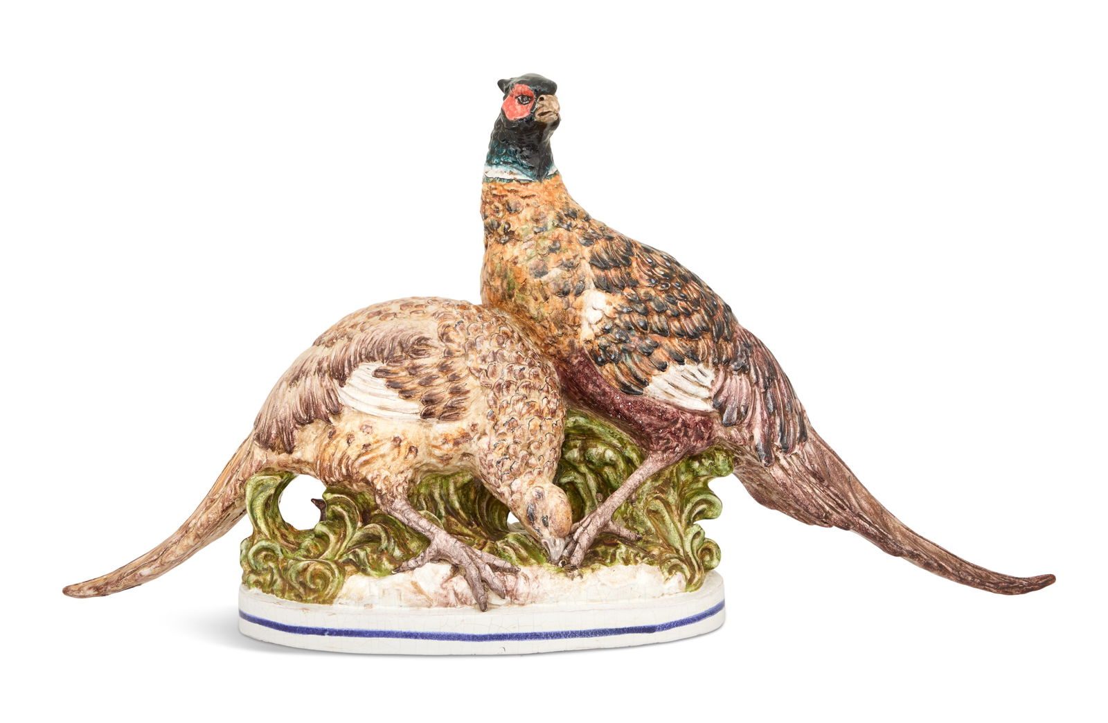 Ceramiche Ceccarelli Figure of Fagian Pheasants (1 of 3)